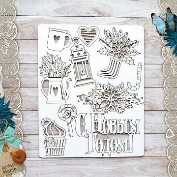 Чипборд "Сказка на Рождество. С новым годом" (ScrapMania)