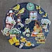 Набор высечек из ткани "Сезон ромашек", 28 шт (ScrapMania) Набор высечек из ткани "Сезон ромашек", 28 шт (ScrapMania)