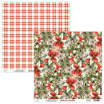 Бумага 30х30 см "Holly Jolly 05" (Mintay)