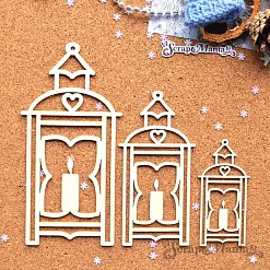 Шейкер "Новогодние гномы. Фонарь со свечой большой", 6,5х13 см (ScrapMania) Шейкер "Новогодние гномы. Фонарь со свечой большой", 6,5х13 см (ScrapMania)