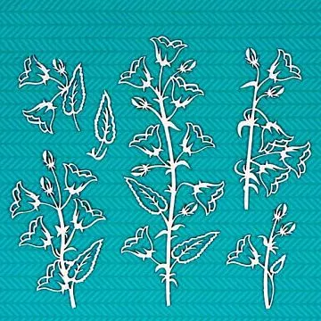 Набор украшений из чипборда "Колокольчики" (CraftStory)
