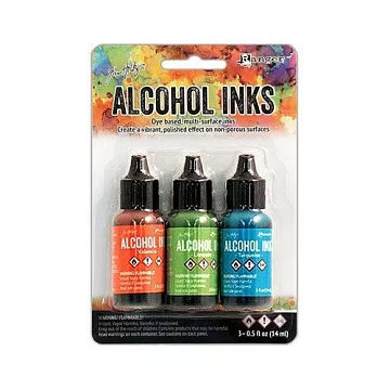 Набор алкогольных чернил Tim Holtz "Spring Break", 3 шт (Ranger)