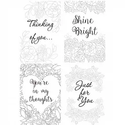 Набор текстурированных карточек "Shabby garden", на английском (Фабрика Декору)