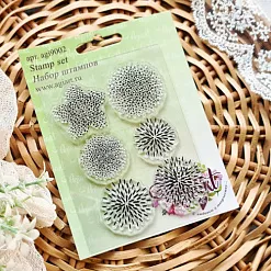 Штамп "Цветочный 1", 3,7 см (AgiArt)