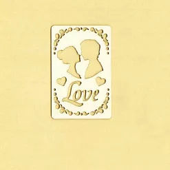 Украшение из чипборда "Бирочка. Love" (Salvadorica)