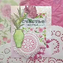 Штамп "Ваза", 3х5,2 см (Скрапклуб)