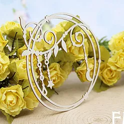 Украшение из чипборда "Рамка с завитками 1650" (Fantasy)