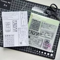 Штамп "Счастливые билеты", 6,9х3,7 см (AgiArt) Штамп "Счастливые билеты", 6,9х3,7 см (AgiArt)