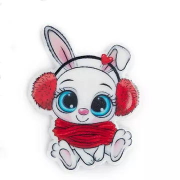 Акриловое украшение "Зайчик", 2,8х3,8 см