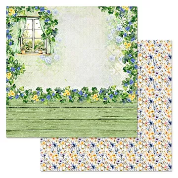 Бумага "Времена года: лето. У окошка" (ScrapMania)