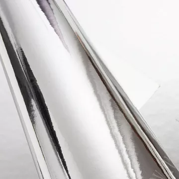 Отрез экокожи А4 "Зеркальный. Серебро 1"