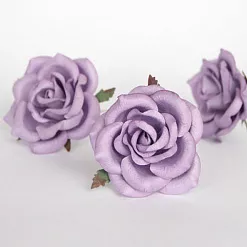 Цветок розы коттеджной "Светло-сиреневый", 7 см, 1 шт (Craft)