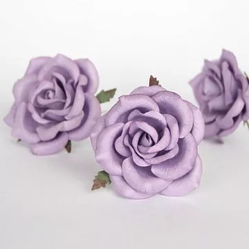 Цветок розы коттеджной "Светло-сиреневый", 7 см, 1 шт (Craft)