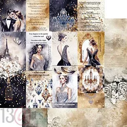 Набор 30х30 см "Black velvet", 9 листов (13Arts)