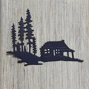 Нож "Домик в лесу 2", 6,7х8,7 см (ArtScrap)