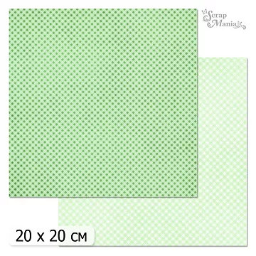 20х20 Бумага "Фономикс. Клетка. Дизайн 6" (ScrapMania)