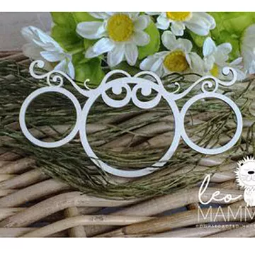 Украшение из чипборда "Рамка. Тройная" (LeoMammy)