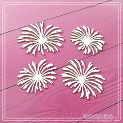 Чипборд "Праздничный салют", 4,7х3,8 см (СкрапМагия)