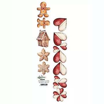 Бумага 6х30 см "Wonderful Christmas Time 02" (Alchemy of Art)