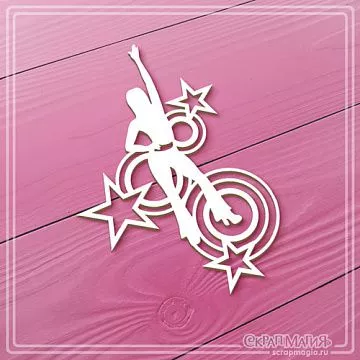 Чипборд "Диско", 5,2х8 см (СкрапМагия)