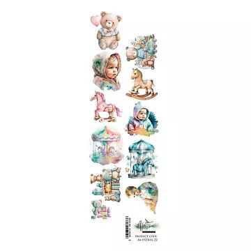 Бумага 6х30 см "Girl pony. Для вырезания" (Alchemy of Art)