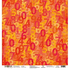 Набор бумаги 30х30 см "School", 12 листов (MonaDesign)