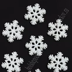 Акриловое украшение "Снежинка большая", 2,6х2,5 см, 1 шт Акриловое украшение "Снежинка большая", 2,6х2,5 см, 1 шт