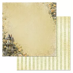 Набор бумаги 30,5х30,5 см "Затерянная среди роз", 12 листов (ScrapMania)