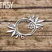 Чипборд " Мини-рамка с цветком 2266" (Fantasy)