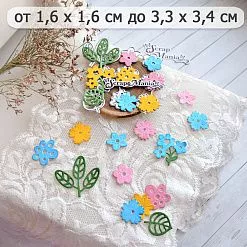 Нож "Полянка. Летние цветочки", 3,3х3,4 см (ScrapMania)