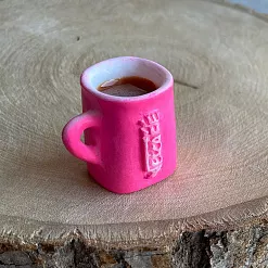 Миниатюра "Кружка Nescafe большая. Розовая", 1 шт (Китай) Миниатюра "Кружка Nescafe большая. Розовая", 1 шт (Китай)