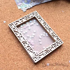 Шейкер "Фономикс. Новогодний. Ажурная рамка маленькая", 6,7х9 см (ScrapMania)