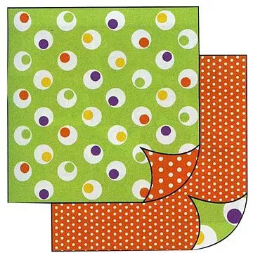 УЦЕНКА Бумага "Круги на зеленом" (Stamperia)