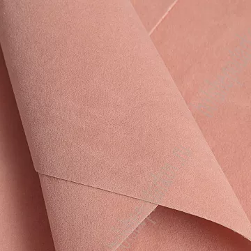 Отрез замши А4 "Двухсторонняя. Дымчато-персиковый"
