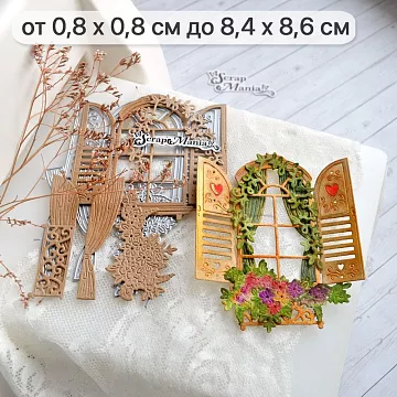 Нож "Усадьба. Окно с французским балконом", 8,4х8,6 см (ScrapMania)