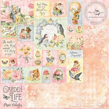 Бумага "Garden life. Snippets" (Blue Fern)