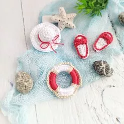 Набор вязаных украшений "Морской", 3 шт (Вязанка) Набор вязаных украшений "Морской", 3 шт (Вязанка)