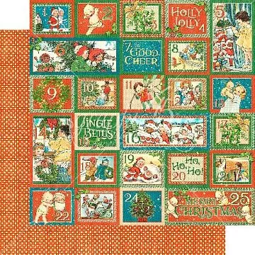 Бумага "Christmas magic. Countdown surprise" (Graphic 45)