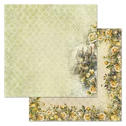 Набор бумаги 30,5х30,5 см "Затерянная среди роз", 12 листов (ScrapMania)
