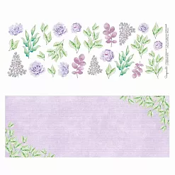 Бумага 11х30 см "Сиреневый. Лист для вырезания" (Scrapmama)