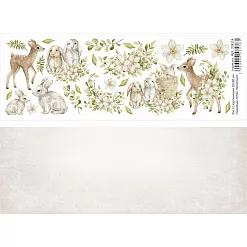 Лист с картинками 10х30 см "Однажды летом. Животные" (ScrapMania) Лист с картинками 10х30 см "Однажды летом. Животные" (ScrapMania)