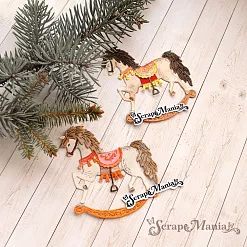 Нож "Сказка на Новый Год. Лошадка", 6,6х7 см (ScrapMania)