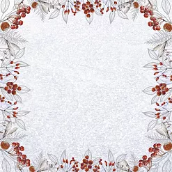 Бумага "Снежная клюква. Ягодная рамка" (ScrapMania)