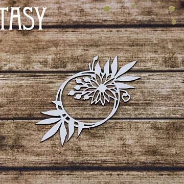 Чипборд "Мини рамка с осенней композицией 2258" (Fantasy)