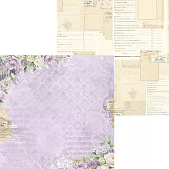 Бумага 30х30 см "Сиреневый рассвет. Лист 1" (Scrapodelie) Бумага 30х30 см "Сиреневый рассвет. Лист 1" (Scrapodelie)