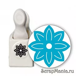 Дырокол 2,5 см "Объемный цветок" (Martha Stewart)