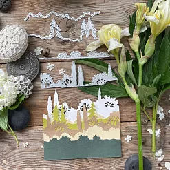 Нож "Встают за дымкой синей зеленые холмы", 4,3х13,8 см (MiMiCut)