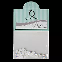 Набор полужемчужин "Мини. Белая голография" Набор полужемчужин "Мини. Белая голография"