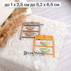 Нож "Русские сказки. Посудный шкаф", 5,2х6,5 см (ScrapMania)