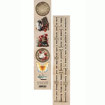 Бумага 6х30 см "Memory of Spring 03. Для вырезания" (Alchemy of Art)